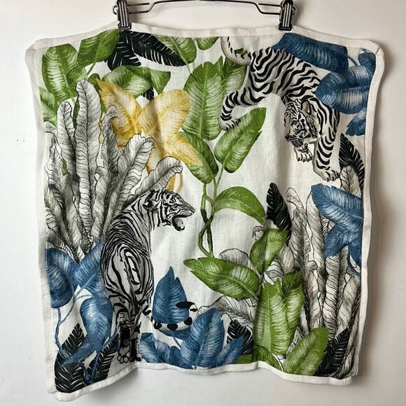 Williams Sonoma Tropical Jungle Print pillow cover - Picture 1 of 12